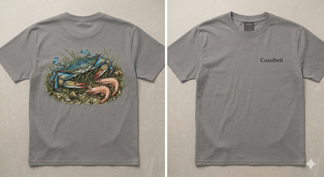 COASTBOII™ Blue Crab T-Shirt